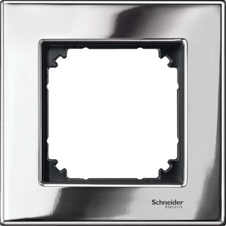 Schneider Electric Chrome 1 Gang Light Switch Cover