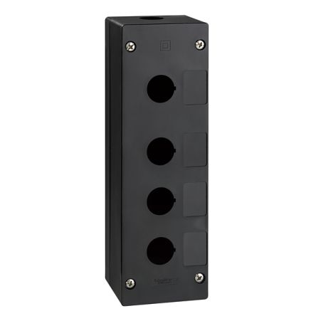 Schneider Electric Black Polycarbonate XAL Control Station Enclosure - 4 Hole 22 mm Diameter
