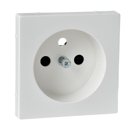 Schneider Electric System M White 1 Gang Plug Socket, French 2P