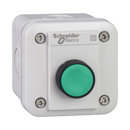 Schneider Electric Control Station Switch - 1 NO, Polycarbonate, 1 Cutouts, Dark Grey, IP67, IP69K, IP66