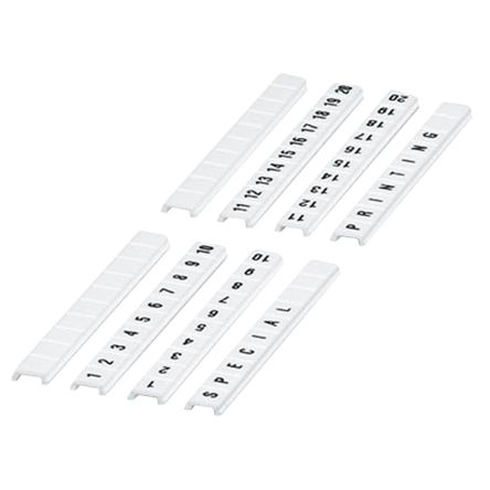 Schneider Electric Linergy TR Cable Marker, Black, Pre-printed "1/10" Black, NSYTRABF510
