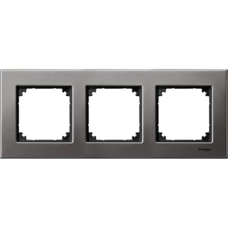 Schneider Electric Grey 3 Gang Light Switch Cover