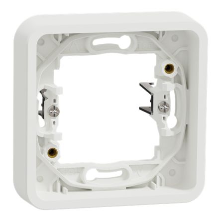 Schneider Electric Mureva Styl White Polycarbonate Back Box, IP55, Flush Mount 19 mm 84mm 19 mm