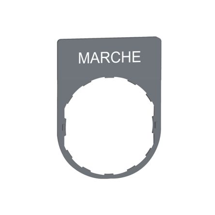 Schneider Electric Legend & Legend Holder Kit for Use with Push Buttons, Pre-printed "White MARCHE