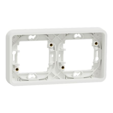 Schneider Electric Mureva Styl White Polycarbonate Back Box, IP55, Flush Mount 19 mm 84mm 19 mm