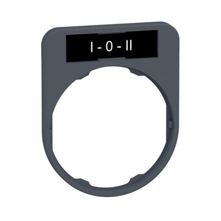 Schneider Electric Legend & Legend Holder Kit for Use with Push Buttons, Pre-printed "1 Red Side Background, White