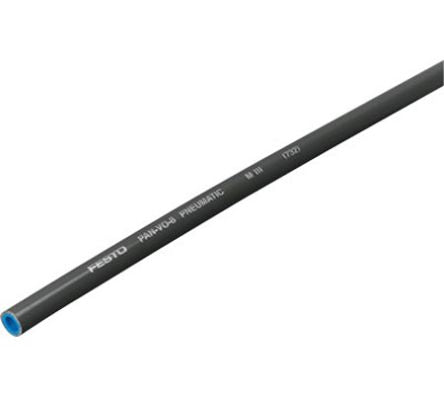 Festo Polyvinyl Chloride, Hose Pipe, 4 mm ID, 8 mm OD, Black