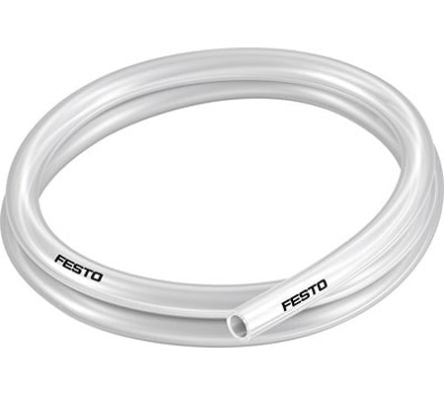 Festo Thermoplastic Elastomer, Hose Pipe, 11 mm ID, 16 mm OD, Green
