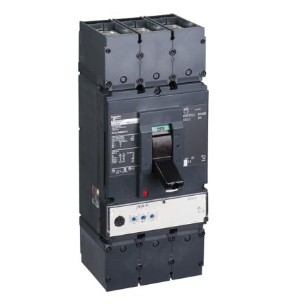 Schneider Electric, PowerPact, PowerPact Molded Case Circuit Breaker 3-Pole 600A, Breaking Capacity 18 kA, DIN Rail