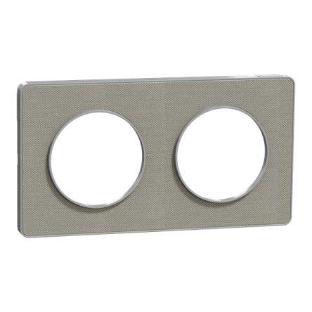 Schneider Electric Grey 2 Gang Cover Plate