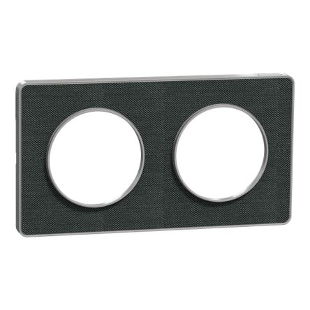 Schneider Electric Black 2 Gang Cover Plate