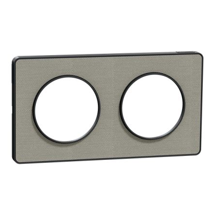 Schneider Electric Grey 2 Gang Cover Plate