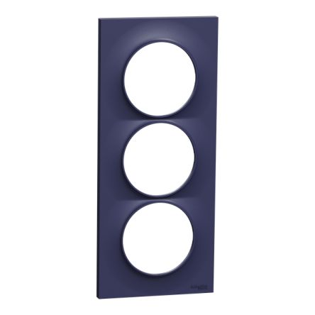 Schneider Electric Blue 3 Gang Cover Plate