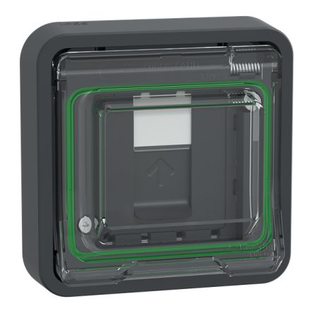 Schneider Electric Mureva Series RJ45 Socket Female, Flush, Cat6a S/FTP Shield Straight 1 Port 8 Way