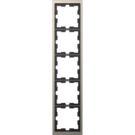 Schneider Electric Nickel 5 Gang Frame