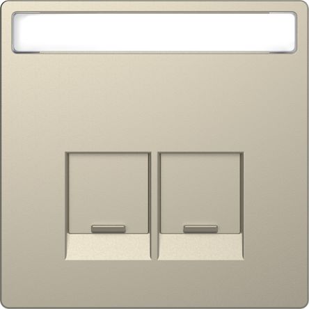 Schneider Electric Brown 2 Gang Cover Plate