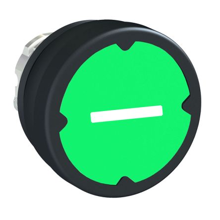 Schneider Electric ZB4B Series Green Spring Return Push Button Head, 22 mm Cutout, IP66, IP67, IP69K