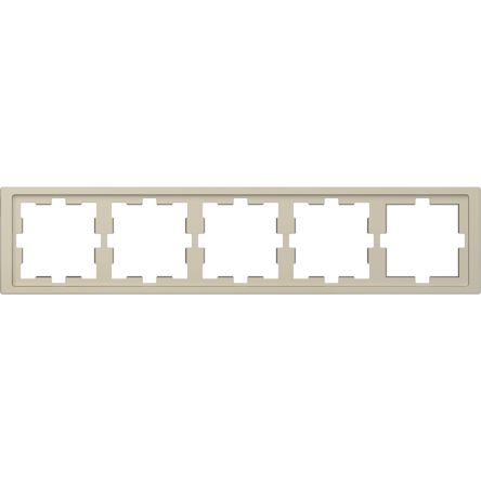 Schneider Electric Brown 5 Gang Frame