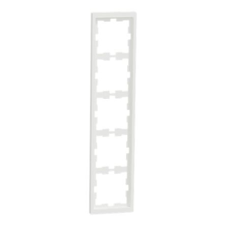 Schneider Electric White 5 Gang Frame