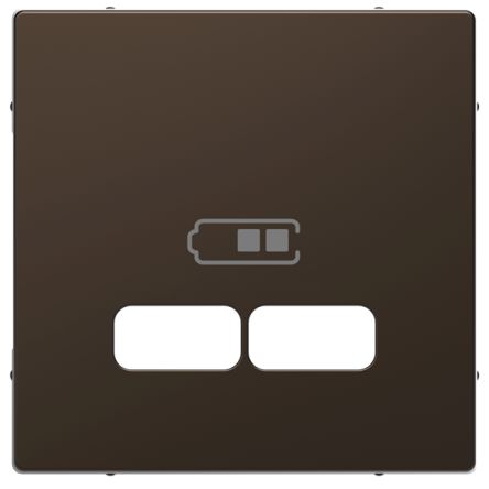 Schneider Electric Brown 2 Gang Cover Plate