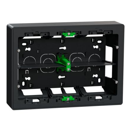 Schneider Electric New Unica Anthracite ABS Back Box Mounting Frame, Surface Mount 165 mm 230mm 50 mm