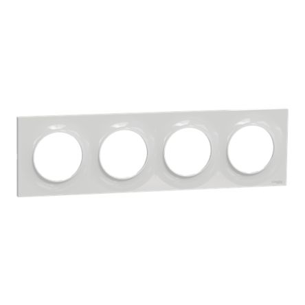 Schneider Electric Grey 4 Gang Cover Plate