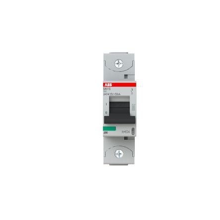 ABB High Performance S800S Miniature Circuit Breaker, 1-Pole, 63A, Type C, 690V ac AC, 250 V dc DC, 50 kA Breaking