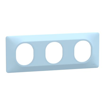Schneider Electric Blue 3 Gang Plastic Cover Plate