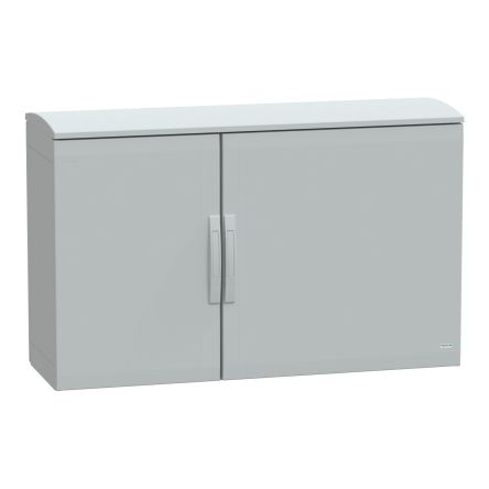 Schneider Electric PanelSeT Series Fibreglass Reinforced Polyester 2-Door Floor Standing Enclosure, Plain Door, IP44 420