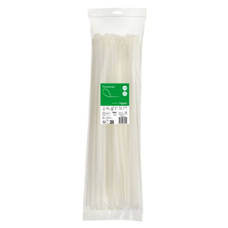 Schneider Electric Cable Tie, Cable Tie, 550 mm x 8.8mm, Clear Polyamide 66