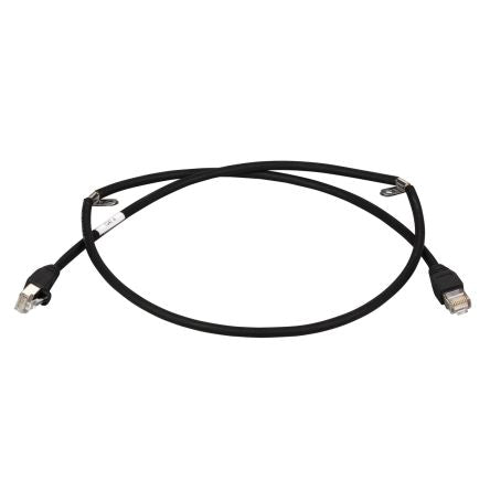 Schneider Electric RJ45, 1 m Ethernet Cable, Black Screened