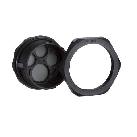 Schneider Electric PanelSeT Series Black Polyamide Cable Gland, M63 Thread, 9.2 mm min., 15.9 mm max., IP65