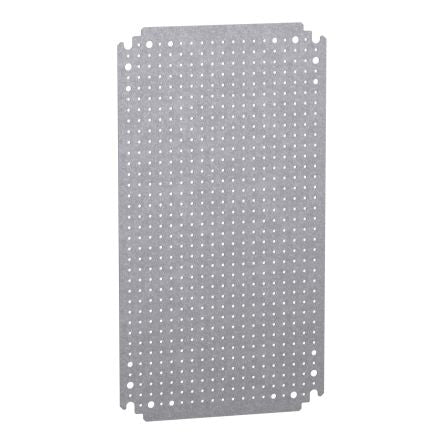 Schneider Electric Galvanised Steel Mounting Plate, 250mm W, 120 cm L for Use with Thalassa Thalassa PLM