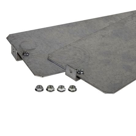 Schneider Electric Galvanised Steel Galvanised Mounting Plate, 750mm W, 75.000 cm L for Use with Thalassa Thalassa PLA
