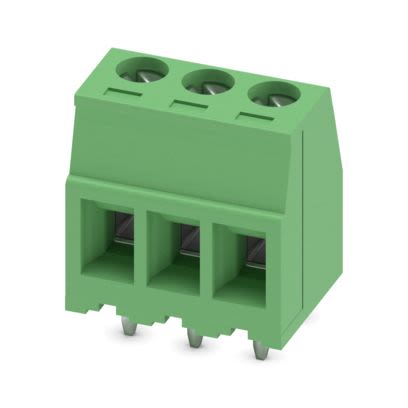 Phoenix Contact MKDSD 1 Series PCB Terminal Block, 3-Contact, 3.81 mm Pitch, Wave Soldering Mount, 1 Row