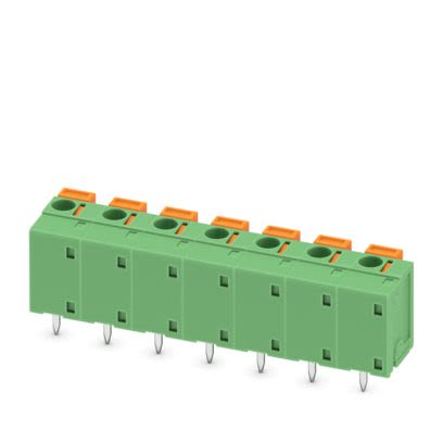 Phoenix Contact FFKDSA1 Series PCB Terminal Block, 7-Contact, 7.62 mm Pitch, Wave Soldering Mount, 1 Row