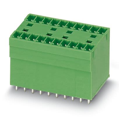 Phoenix Contact MCDV Series Straight Wave Soldering Mount PCB Header, 6 Contact(s), 3.81 mm Pitch, 2 Row, Unshrouded