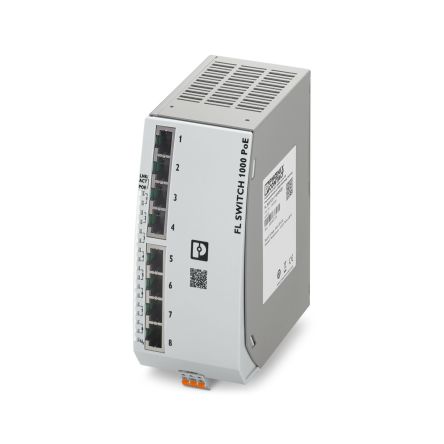 Phoenix Contact FL SWITCH 1100-8POE Unmanaged 8 Port Network Switch Power Over Ethernet
