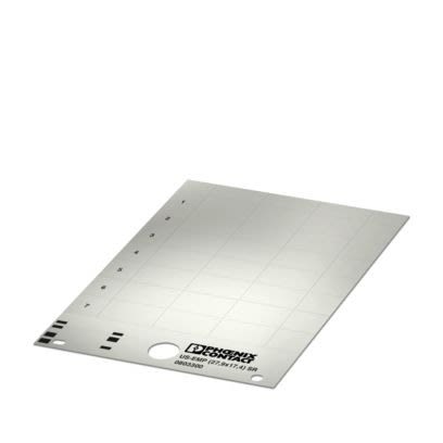 Phoenix Contact, US-EMP Polyvinyl Chloride Terminal Marker for use with Terminal Block