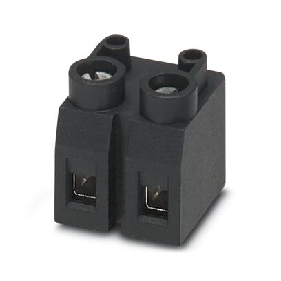 Phoenix Contact PCB Terminal Block, 2-Contact, 7.5 mm Pitch, Wave Soldering Mount, 1 Row