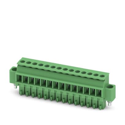 Phoenix Contact MCVR 1 Series PCB Connector, 14-Contact, 3.5 mm Pitch, Push-in, 1 Row Screw
