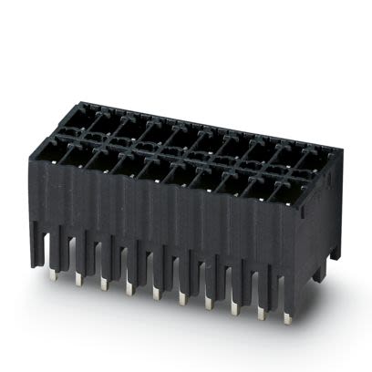 Phoenix Contact MCDNV Series Vertical Wave Soldering Mount PCB Header, 20 Contact(s), 3.81 mm Pitch, 2 Row, Shrouded
