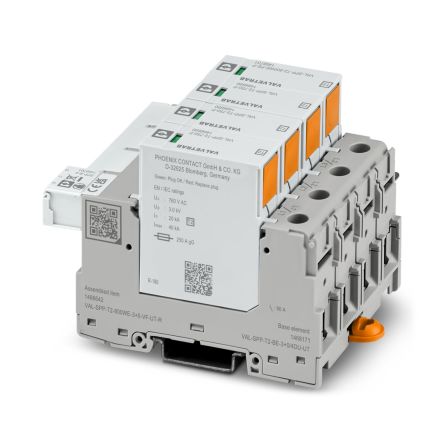 Phoenix Contact, VAL Surge Arrester 880V ac Maximum Voltage Rating 40 kA Maximum Surge Current Type 2 Arrester