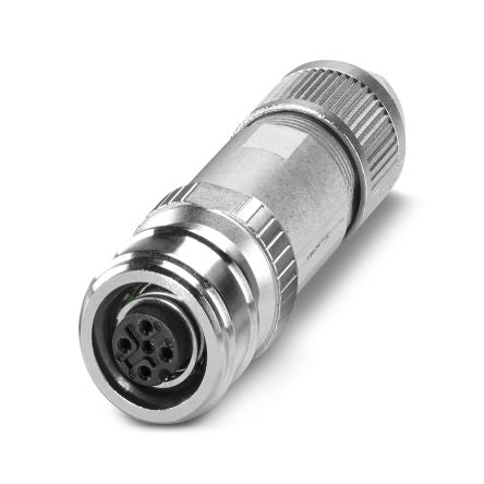Phoenix Contact Industrial Circular Connector, 4 Contacts, M12 Connector, Socket, Female, SACC Series