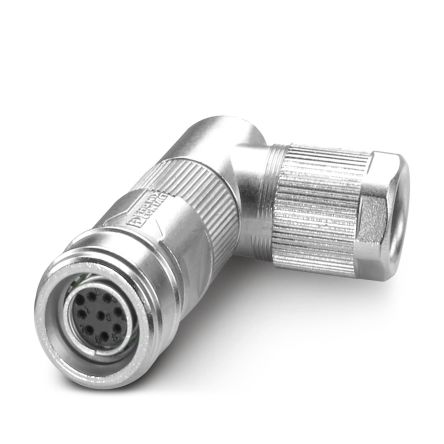 Phoenix Contact Industrial Circular Connector, 8 Contacts, Cable, M12 Connector, Socket, Female, IP65, IP67, SACC Series