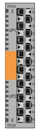 Phoenix Contact Distribution Block, 16 Way, 24V dc, 4A, Grey