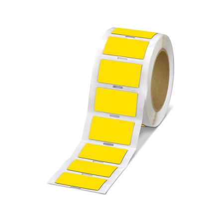 Phoenix Contact Yellow Label Roll, 60 mm Width, 250 Per Roll Qty, 30 mm