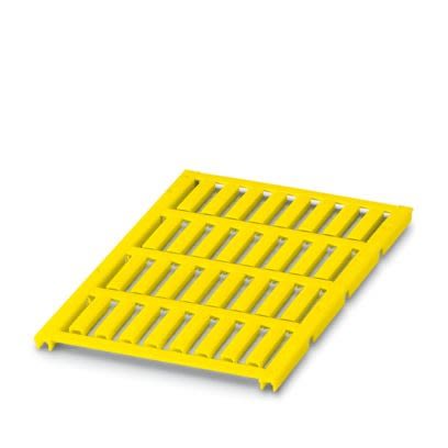 Phoenix Contact UC-WMCO Slide-On Cable Marker, Yellow, Pre-printed "0", 3.6 mm Cable Yellow, 2.9 mm Cable, 0827597