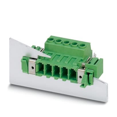 Phoenix Contact DFK Series Pluggable Terminal Block Headers & Socket, 10-Contact, 7.62 mm Pitch, Screw, 1 Row Screw