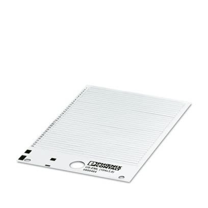 Phoenix Contact White on White Cable Labels, 3.8 mm Length, 104 mm Width, 3.8 mm Label Length, 104 mm Label Width